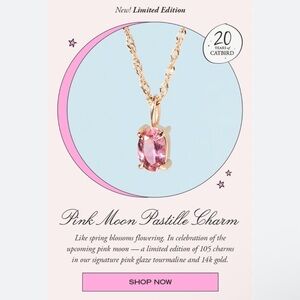 Catbird 14k Gold Pink Tourmaline Pendant Necklace